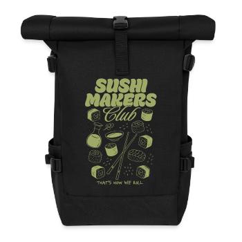 Sushi Makers Club - Rolltop Rucksack - Schwarz - Vorne