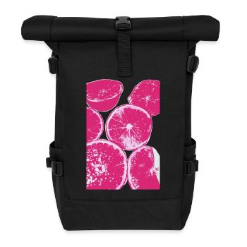 ZITRUSFRÜCHTE - Rolltop Rucksack - Schwarz - Vorne