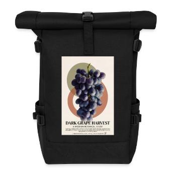 Dark Grape Harvest - Roll Top Backpack - black - Front
