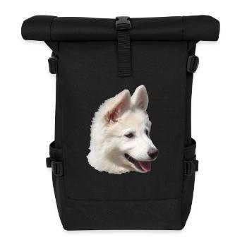 Welpe - Rolltop Rucksack - Schwarz - Vorne