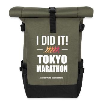i did it Tokyo marathon run running - Sac à dos roll top - olive/noir - Devant