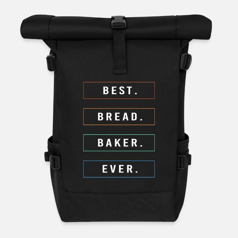 Bäcker Bäckerin Backen - Rolltop Rucksack - Schwarz