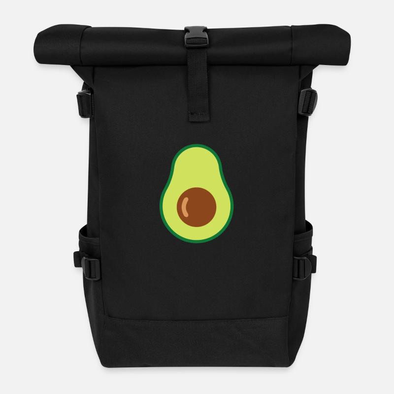 Avocado - Rolltop Rucksack - Schwarz