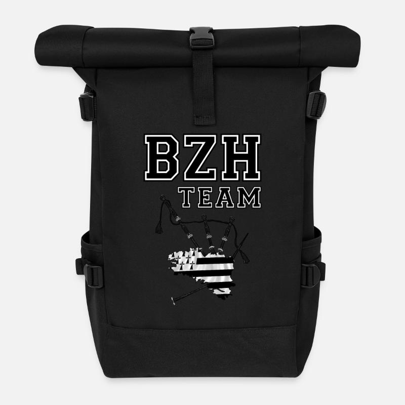 breizh bretagne 12 - Sac à dos roll top - noir
