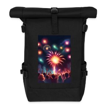 Superbe feu d’artifice - Sac à dos roll top - noir - Devant
