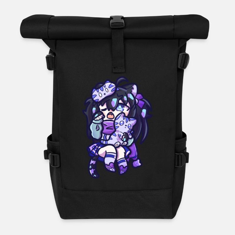 Yuki - Rolltop Rucksack - Schwarz
