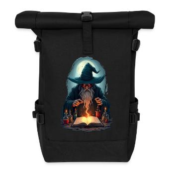 Meister der Zauberei - Rolltop Rucksack - Schwarz - Vorne
