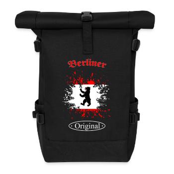 Berlin - Rolltop Rucksack - Schwarz - Vorne