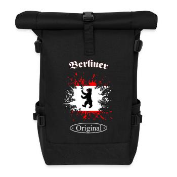 Berliner Original - Rolltop Rucksack - Schwarz - Vorne