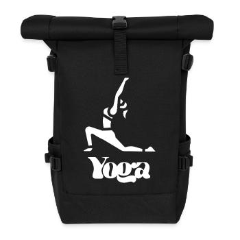 Yoga Meditation - Roll Top Backpack - black - Front