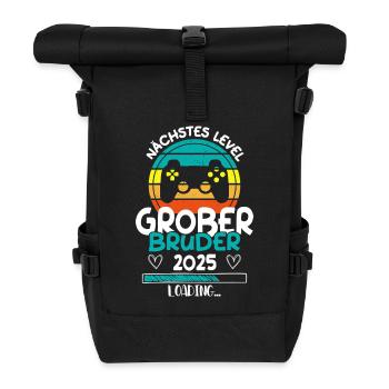 Nächstes Level Großer Bruder 2025 Loading - Rolltop Rucksack - Schwarz - Vorne