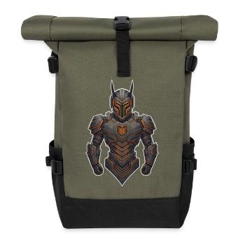 Tech Warrior Character - Roll Top Backpack - olive/black - Front
