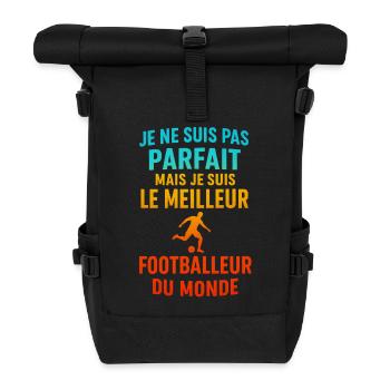Le meilleur footballeur du monde - Sac à dos roll top - noir - Devant