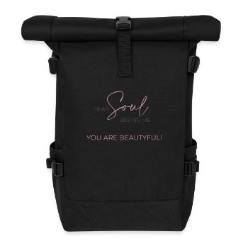 Dear Soul behind me... - Rolltop Rucksack - Schwarz - Vorne
