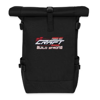Power grit craft build strong - Roll Top Backpack - black - Front