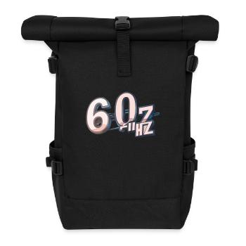 60 Hz – Classic & Reliable - Rolltop Rucksack - Schwarz - Vorne