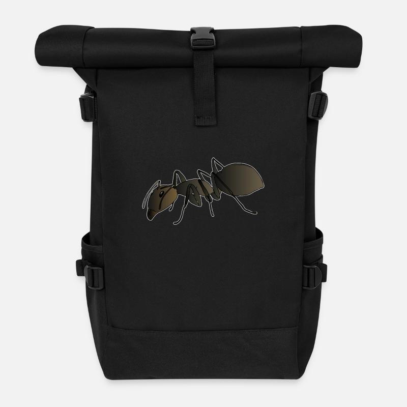 Ameise - Rolltop Rucksack - Schwarz