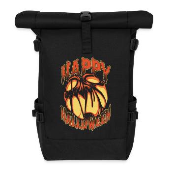Joyeux Halloween Citrouille - Sac à dos roll top - noir - Devant