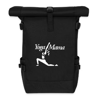 Yoga Mom - Roll Top Backpack - black - Front
