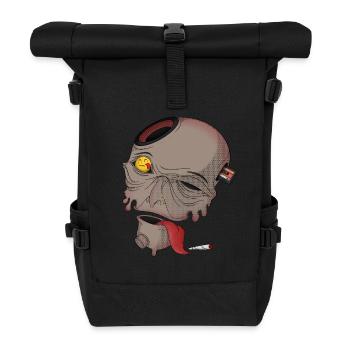 Audio Overload Schädel - Rolltop Rucksack - Schwarz - Vorne
