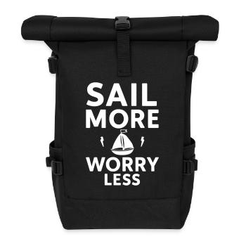 Plus de navigation, moins de soucis - Sac à dos roll top - noir - Devant