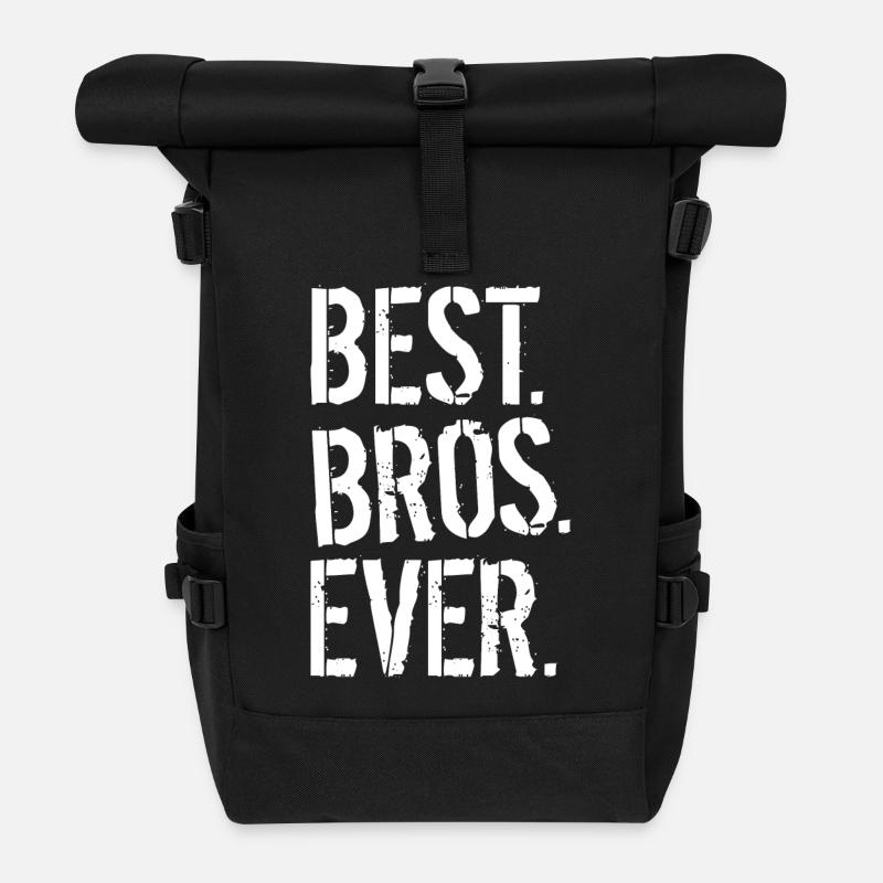 BEST. BROS. EVER. - Rolltop Rucksack - Schwarz