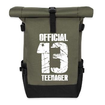Teens officiel 13 cadeau d'anniversaire - Sac à dos roll top - olive/noir - Devant