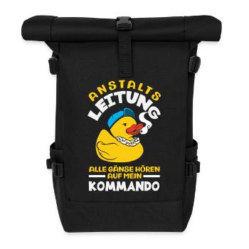 Anstaltsleitung Chef Leitung - Rolltop Rucksack - Schwarz - Vorne