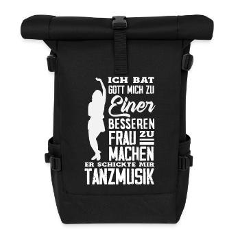 Tanzen - Rolltop Rucksack - Schwarz - Vorne