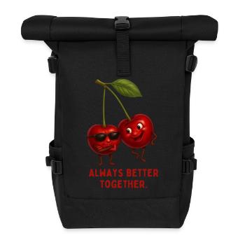 Couple Cherry – Fort Ensemble - Sac à dos roll top - noir - Devant