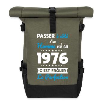 Born in 1976 – Near perfection - Roll Top Backpack - olive/black - Front