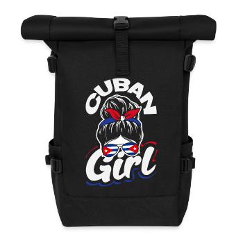 Cuba Pride & Home - Design du drapeau de Cuba - Sac à dos roll top - noir - Devant