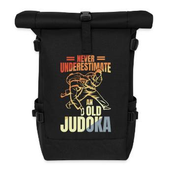 Judo Grandfather - Roll Top Backpack - black - Front