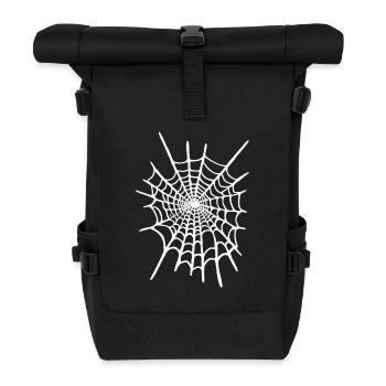 Spider Web Costume Halloween Carnival Carnival - Roll Top Backpack - black - Front