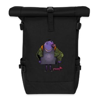 Dude 1 - Roll Top Backpack - black - Front