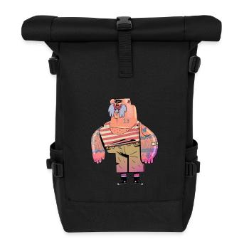 Schläger - Rolltop Rucksack - Schwarz - Vorne