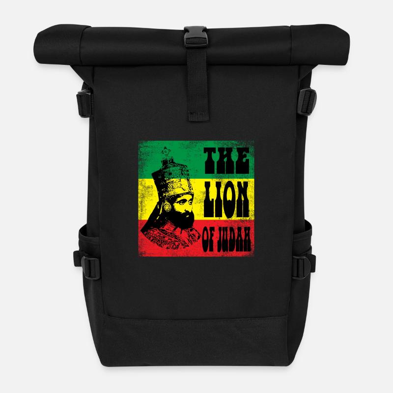 Reggae eu - Roll Top Backpack - black