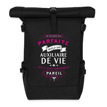 Auxiliaire Vie Parfaite - Sac à dos roll top - noir - Devant