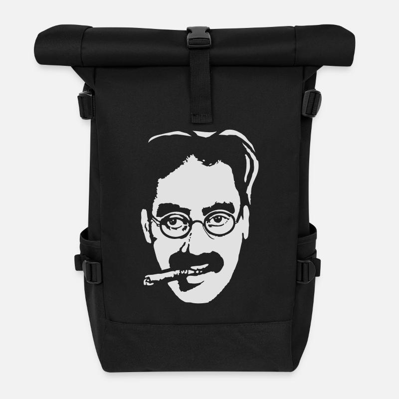 Groucho - Roll Top Backpack - black