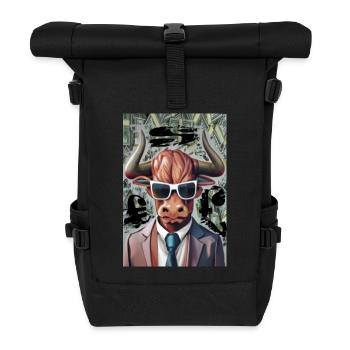 Bull Buisness - Roll Top Backpack - black - Front