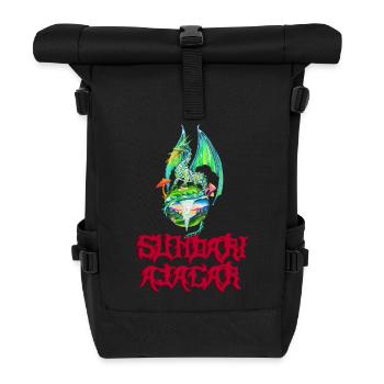 Green Dragon auf Mutter Erde (Logo Sundari Ajagar) - Rolltop Rucksack - Schwarz - Vorne