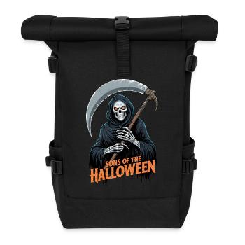 Halloween Sensenmann - Rolltop Rucksack - Schwarz - Vorne