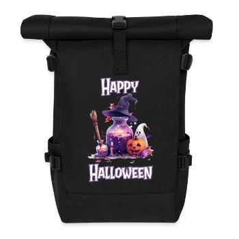 Halloween – Happy Halloween Witch’s Kitchen with Ghost - Sac à dos roll top - noir - Devant