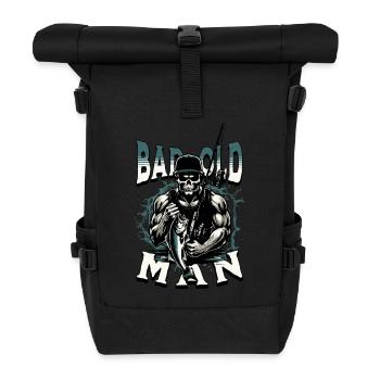 BAD OLD MAN Angler - Rolltop Rucksack - Schwarz - Vorne