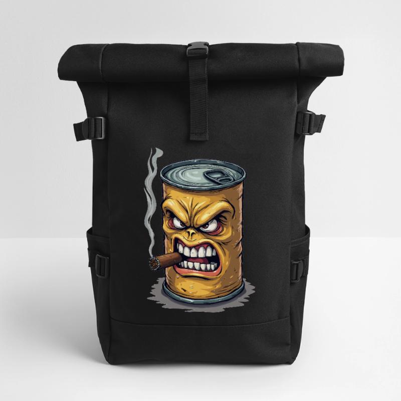 Blechdose Rolltop Rucksack