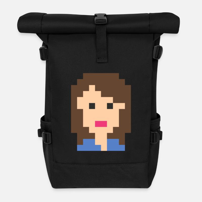 fille - Sac à dos roll top - noir