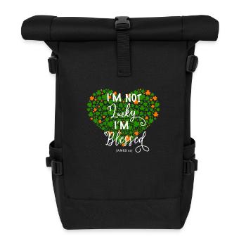 Christian God Faith Religious Gift - Roll Top Backpack - black - Front