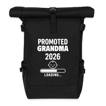 Pregnancy announcement Future granny 2026 - Roll Top Backpack - black - Front
