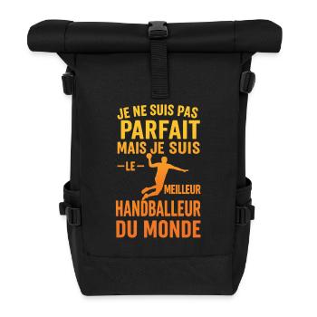 Le meilleur handballeur du monde - Sac à dos roll top - noir - Devant