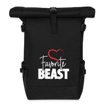 Favorite Beast - Roll Top Backpack - black - Front